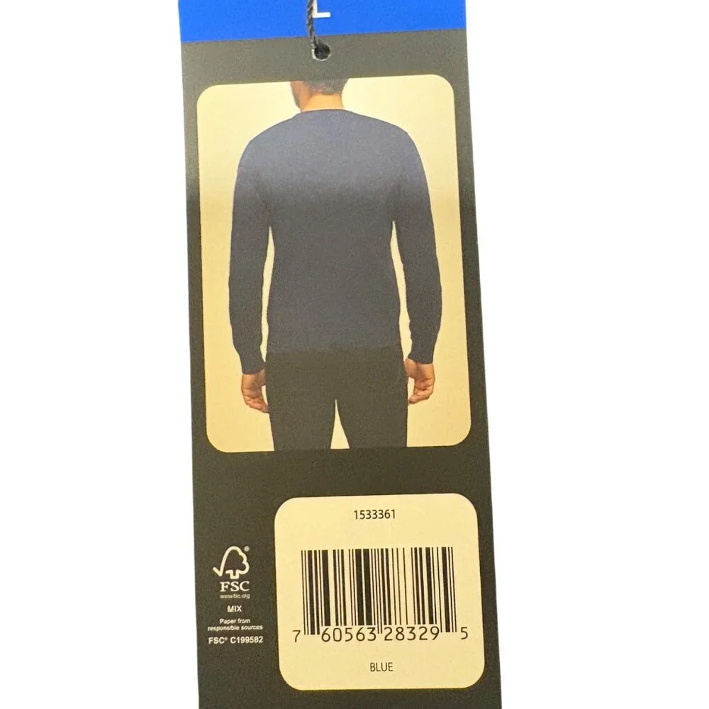 Banana Republic Merino Wool Crewneck Sweater Mens Large Blue NWT